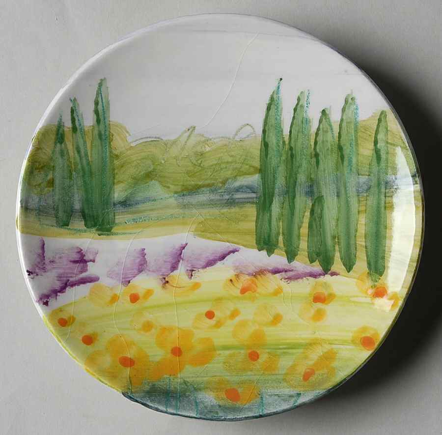 Sara's Vista Canape Plate by Vietri (Italy)-1