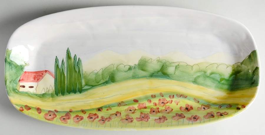 Sara's Vista 18" Oval Serving Platter by Vietri (Italy)-1
