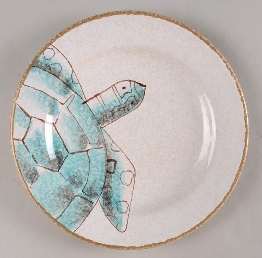 Sea Turtle Salad Plate by Vietri (Italy)-1