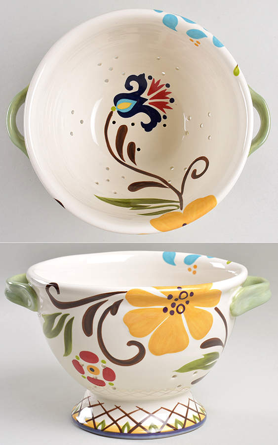 Jardine Ceramic Colander by Vida By Eva Mendes-1