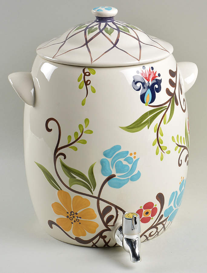 Jardine China Beverage Server & Lid by Vida By Eva Mendes-1