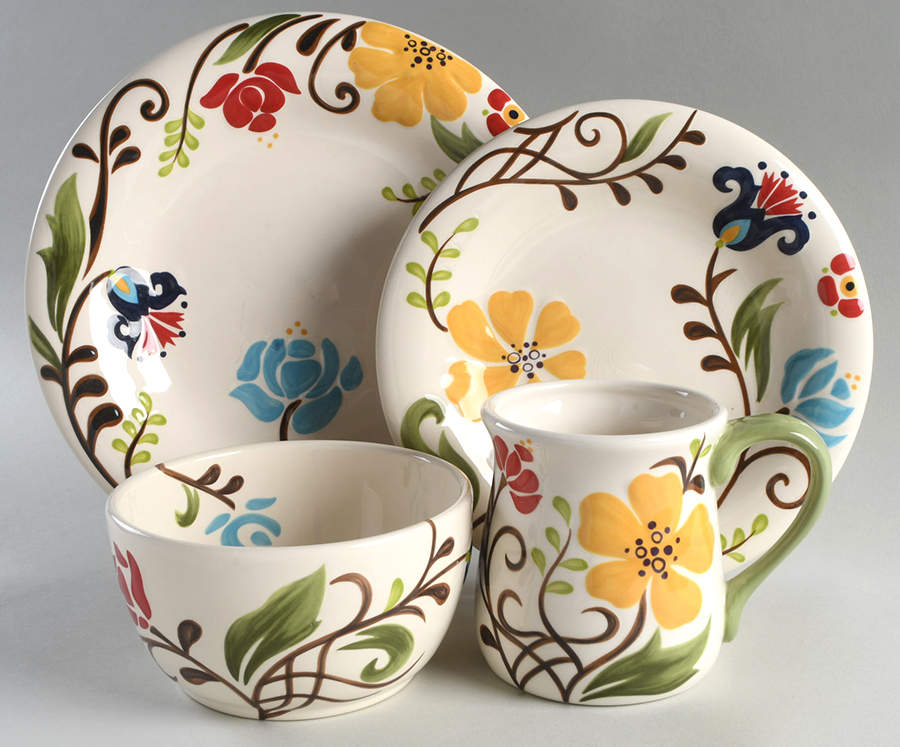 Jardine 4 Piece Place Setting by Vida By Eva Mendes-1