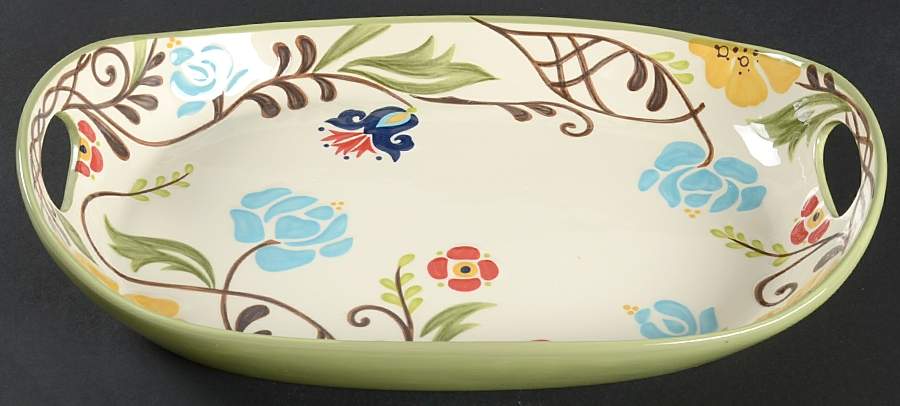 Jardine 16" Deep Oval Serving Platter by Vida By Eva Mendes-1