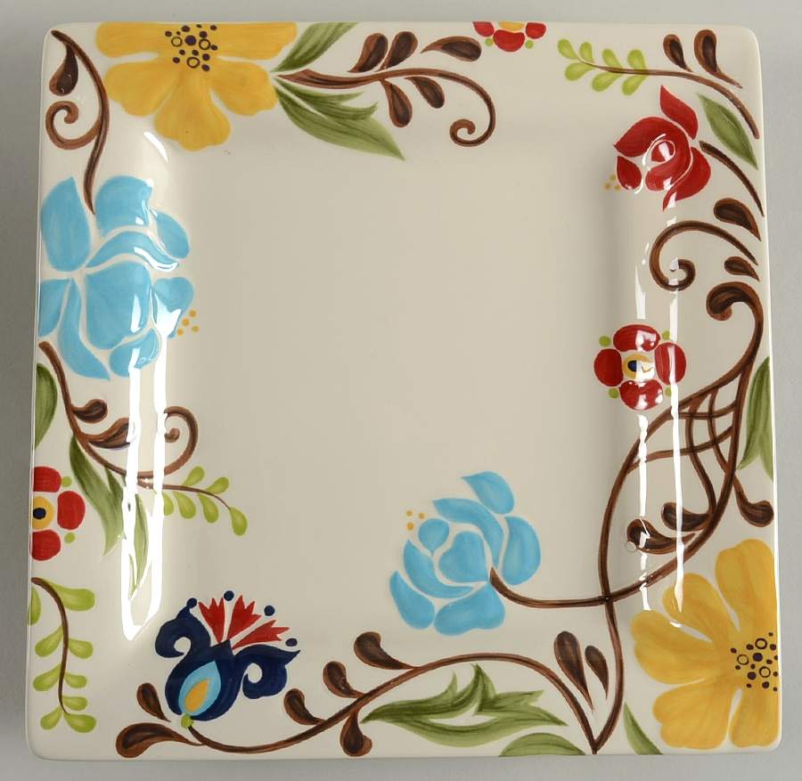 Jardine Square Dinner Plate by Vida By Eva Mendes-1
