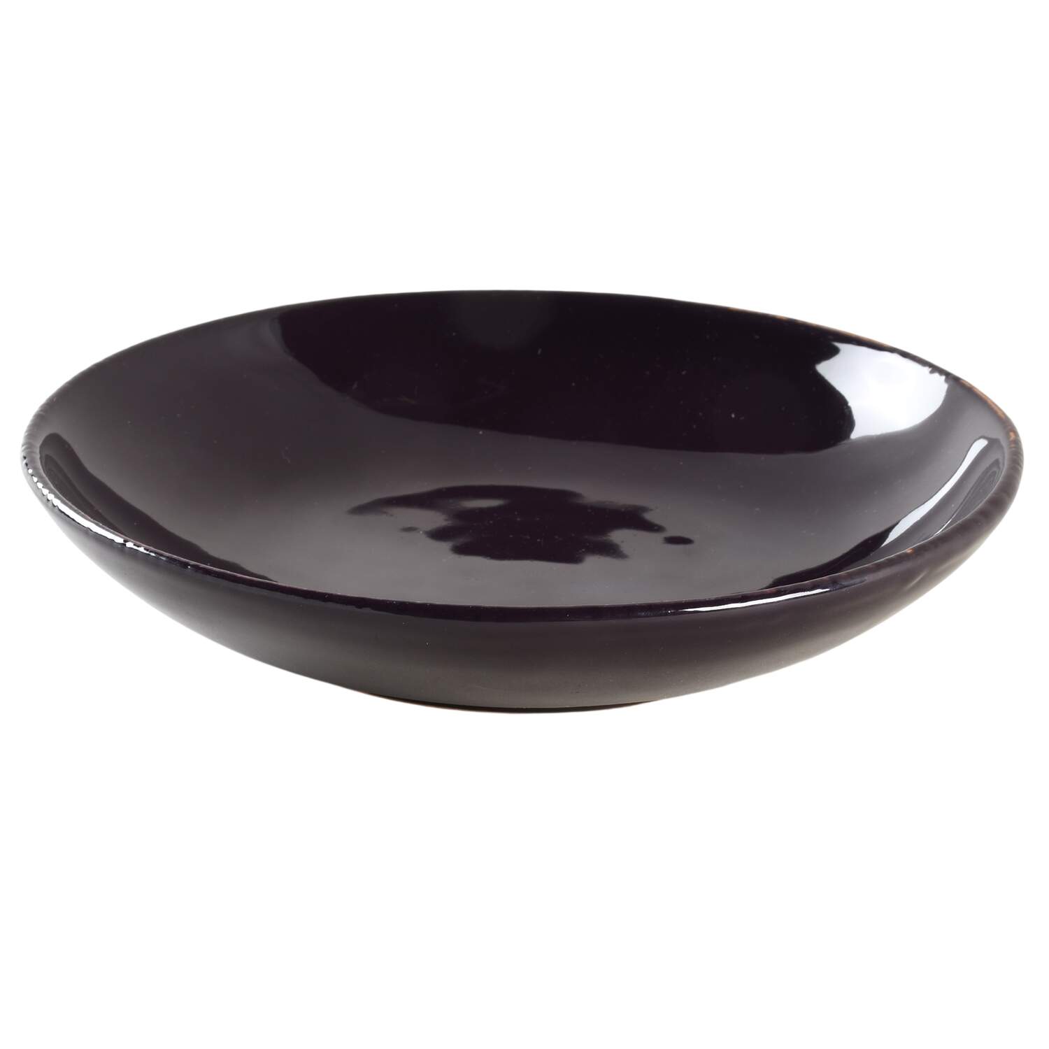 Melanzana (Dark Eggplant) 8" Individual Pasta Bowl by Vietri (Italy)-1