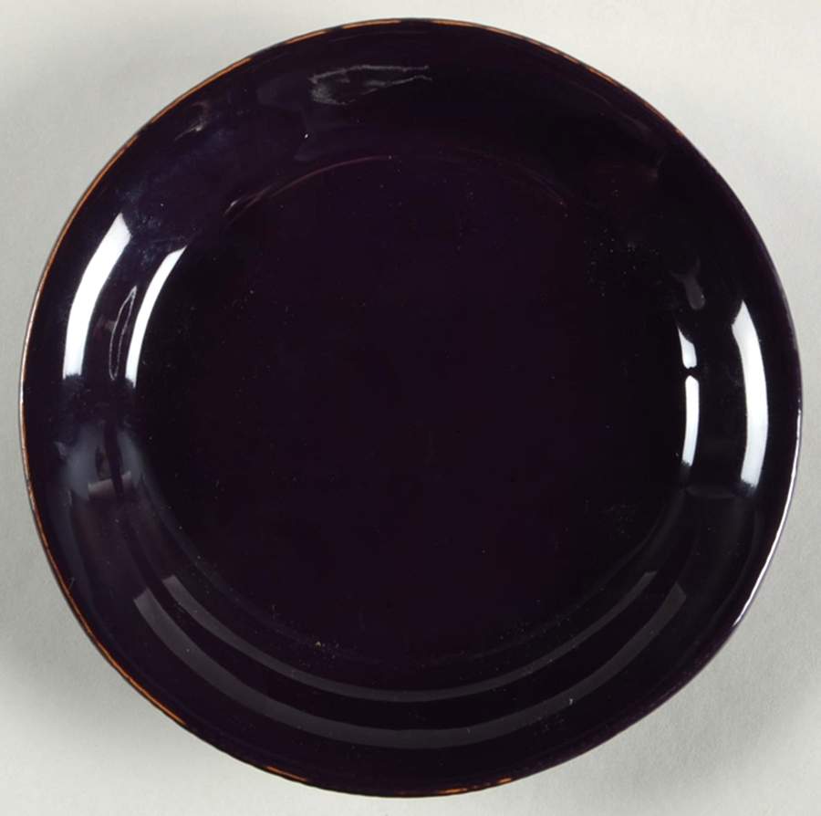 Melanzana (Dark Eggplant) Salad Plate by Vietri (Italy)-1
