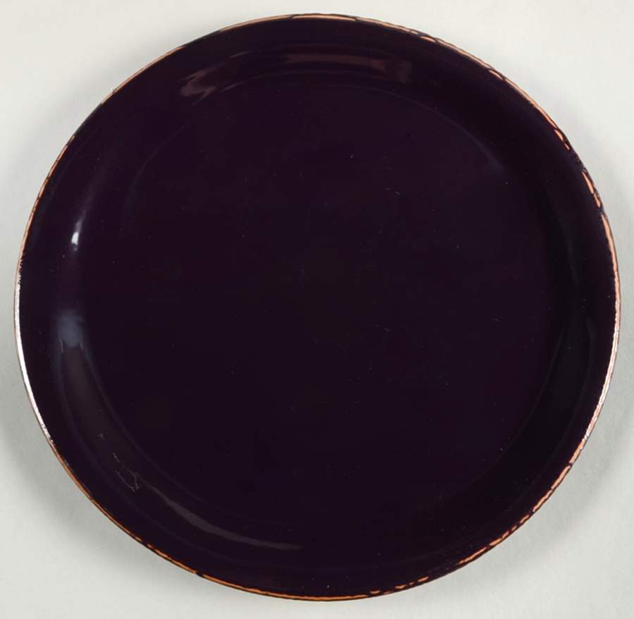Melanzana (Dark Eggplant) Dinner Plate by Vietri (Italy)-1