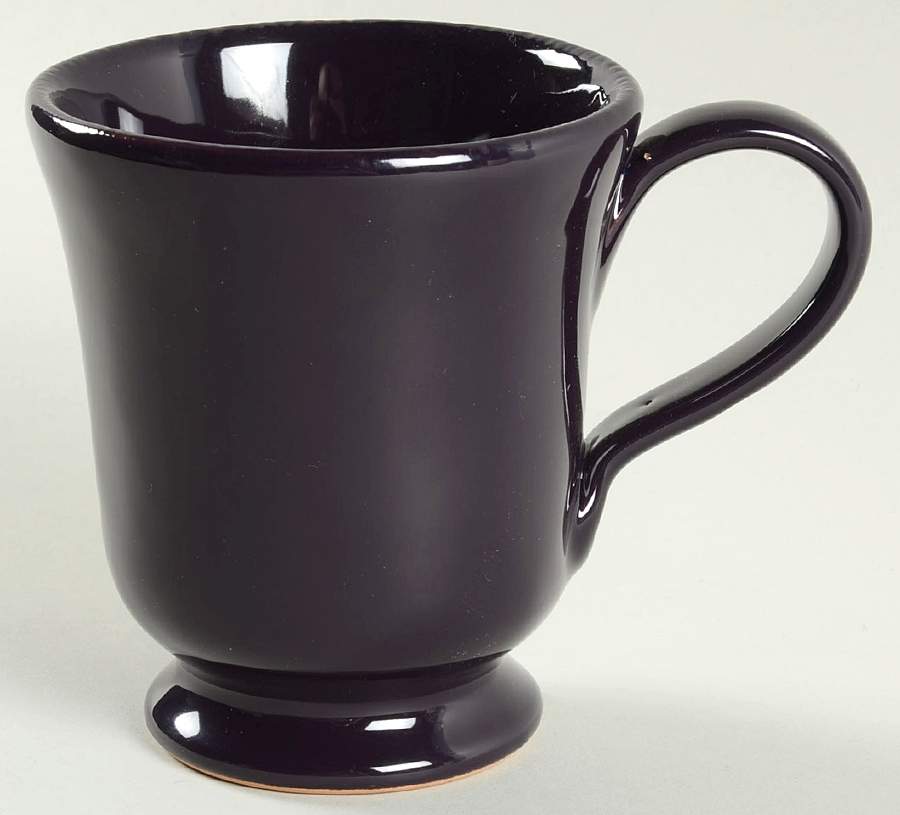 Melanzana (Dark Eggplant) Footed Mug by Vietri (Italy)-1
