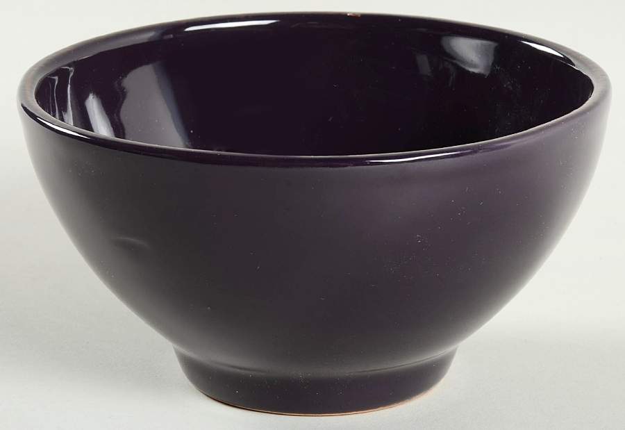 Melanzana (Dark Eggplant) Coupe Cereal Bowl by Vietri (Italy)-1