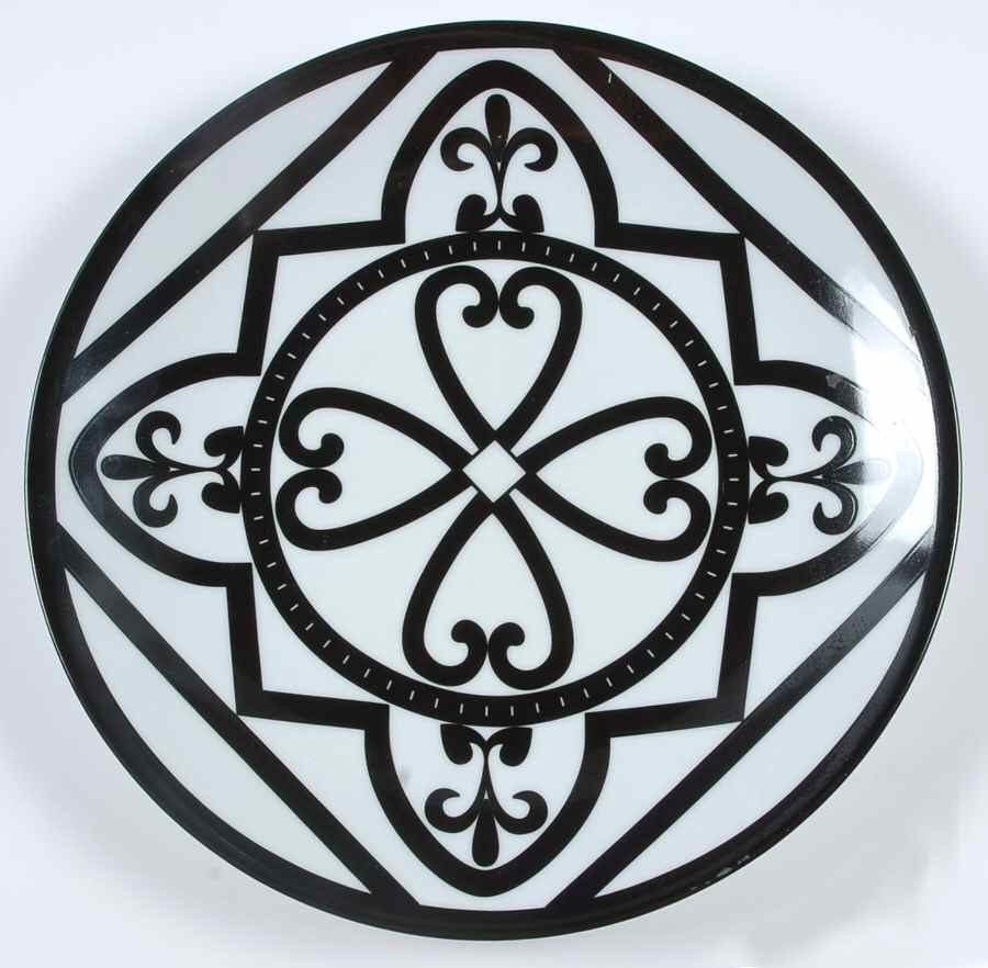 Rialto Black Dinner Plate by Vellum-1