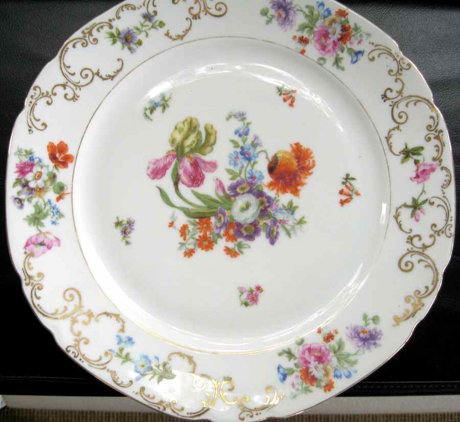 276 (Verge Line) Dinner Plate by Victoria (Czech)-1