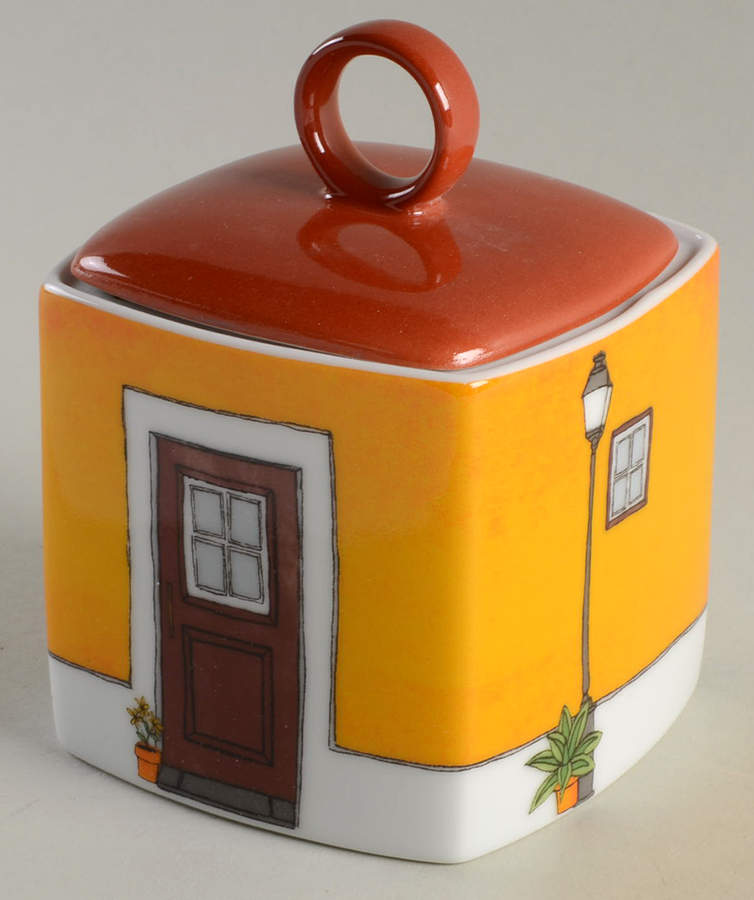 Alma de Lisboa Sugar Bowl & Lid by Vista Alegre-1