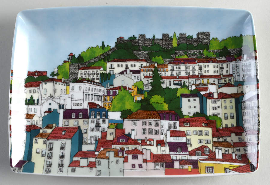 Alma de Lisboa 10" Rectangular Plate by Vista Alegre-1