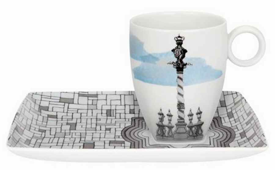 Alma do Porto Snack Plate and Mug Set by Vista Alegre-1