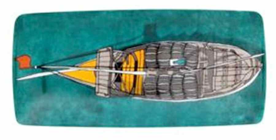 Alma do Porto 7" Rectangular Tray by Vista Alegre-1