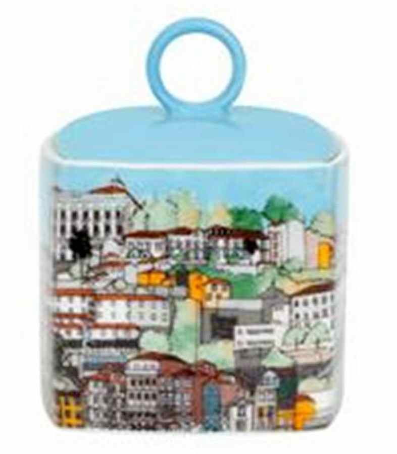 Alma do Porto Sugar Bowl & Lid by Vista Alegre-1