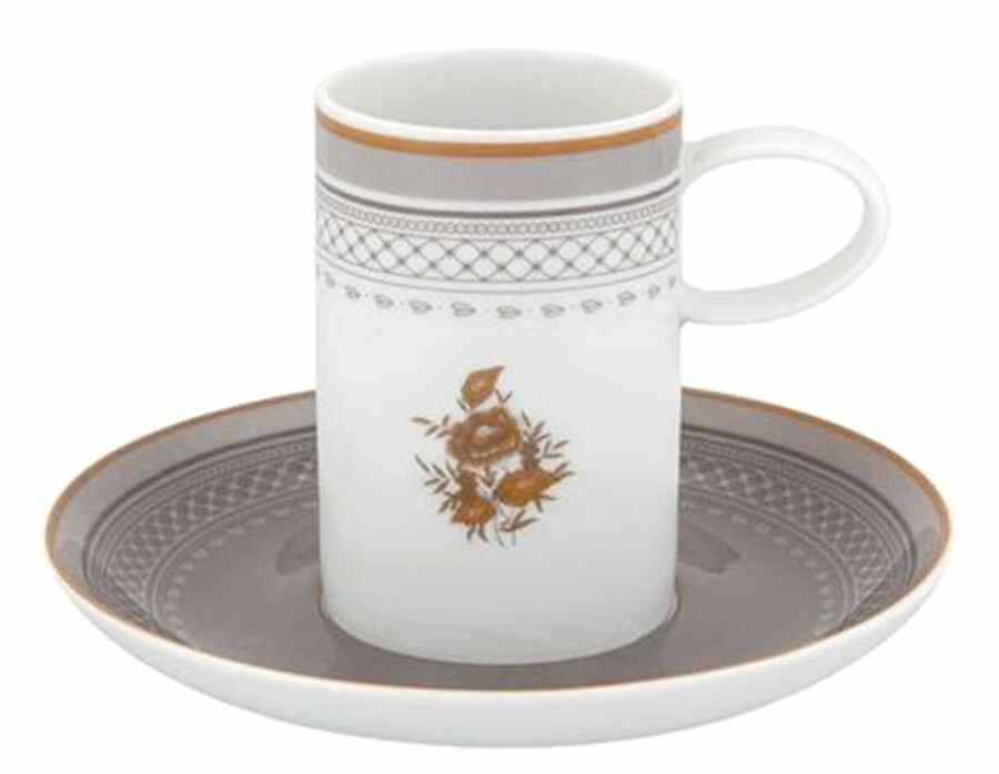 Heritage Flat Demitasse Cup & Saucer Set by Vista Alegre-1