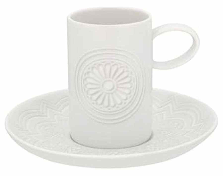 Ornament Flat Demitasse Cup & Saucer Set by Vista Alegre-1