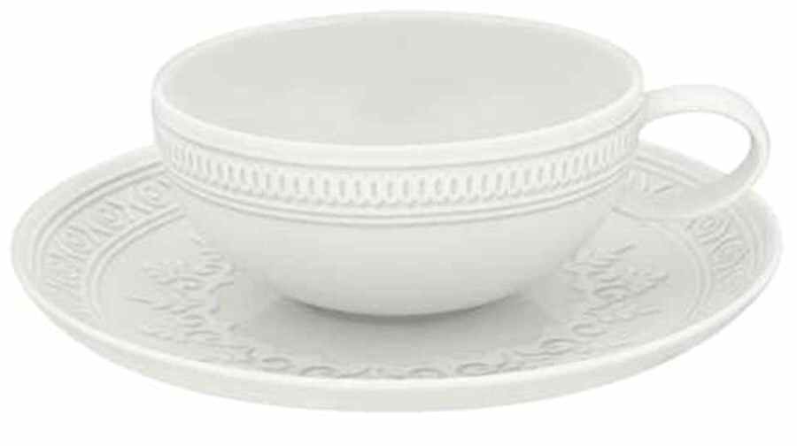 Ornament Flat Cup & Saucer Set by Vista Alegre-1