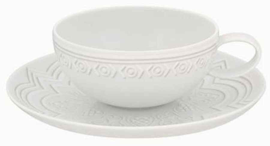 Ornament Flat Cup & Saucer Set by Vista Alegre-1