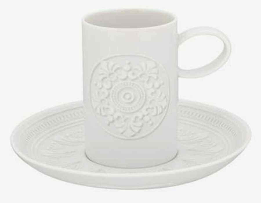 Ornament Flat Demitasse Cup & Saucer Set by Vista Alegre-1