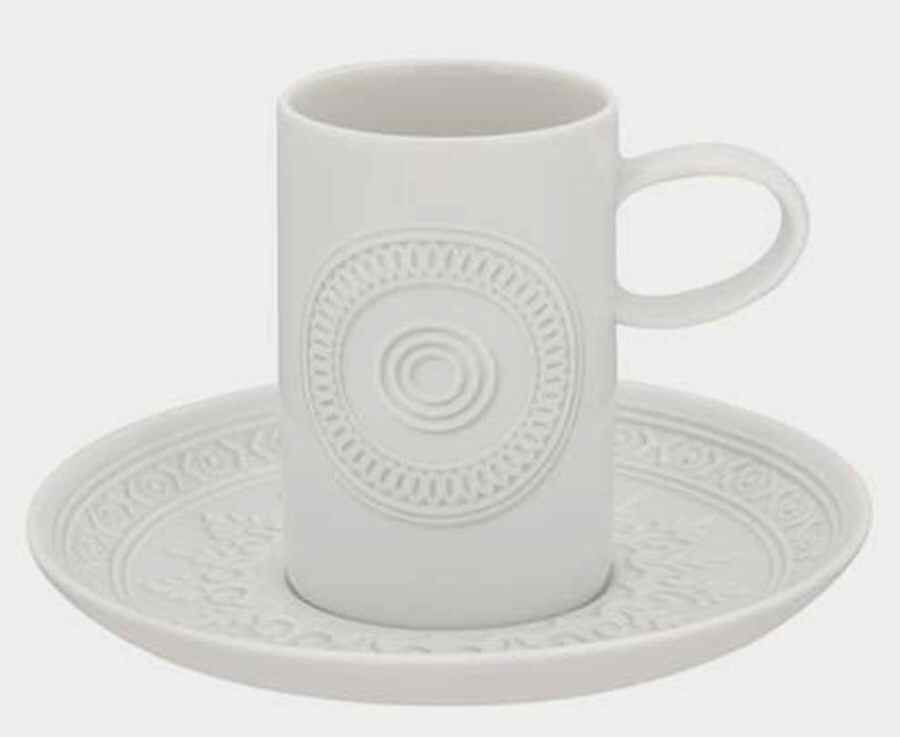 Ornament Flat Demitasse Cup & Saucer Set by Vista Alegre-1