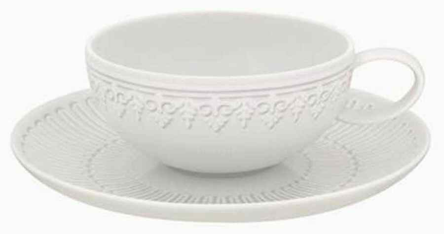 Ornament Flat Cup & Saucer Set by Vista Alegre-1