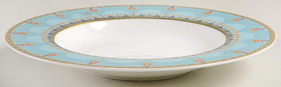 Samarkand Aquamarine Large Rim Soup Bowl by Villeroy & Boch-1