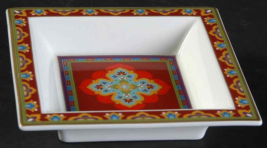 Samarkand Rubin 3" Square Tray by Villeroy & Boch-1
