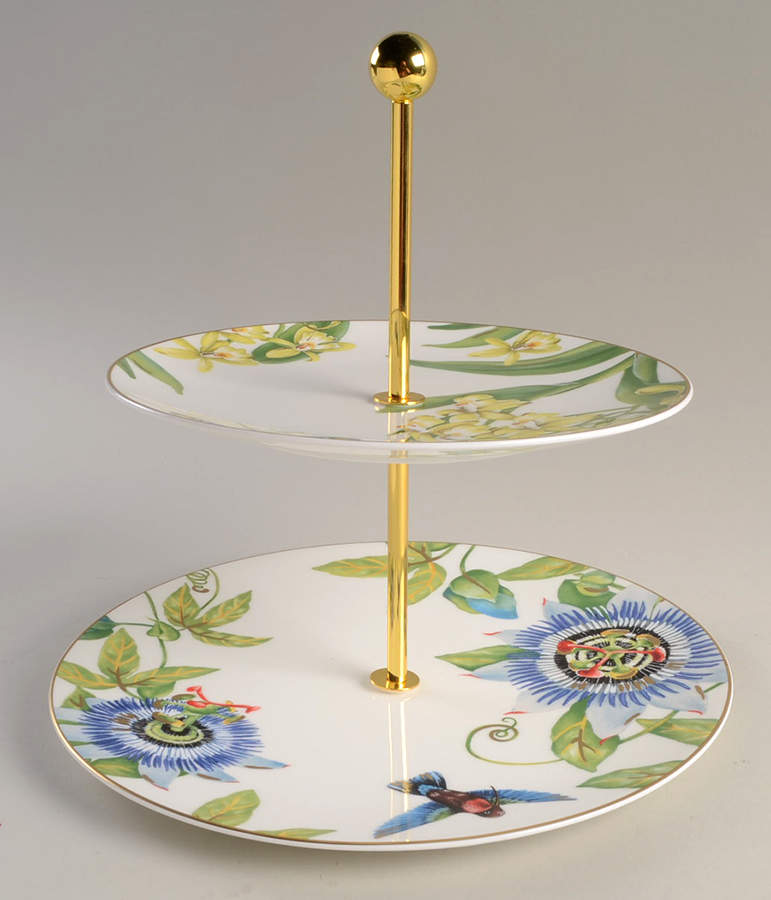 Amazonia 2 Tiered Serving Tray (Dinner & Salad Plate) by Villeroy & Boch-1