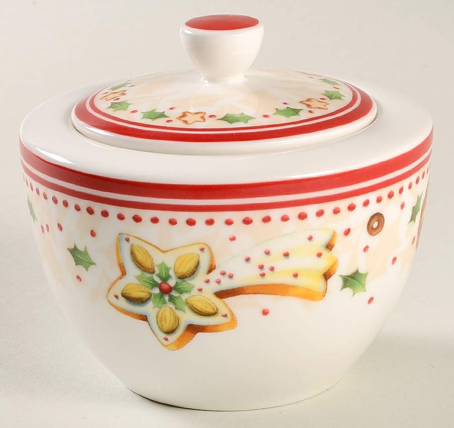 Winter Bakery Delight Sugar Bowl & Lid by Villeroy & Boch-1