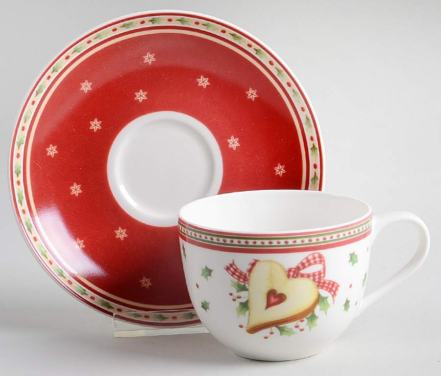 Winter Bakery Delight Flat Cup & Saucer Set by Villeroy & Boch-1