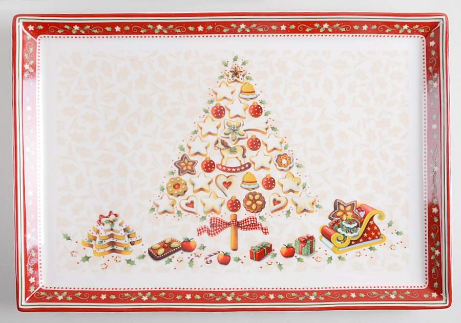 Winter Bakery Delight Rectangular Cake Tray by Villeroy & Boch-1