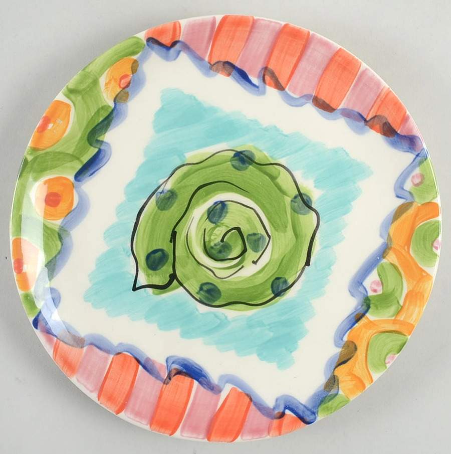 Splish Splash Salad Plate by Vicki Carroll Studio-1