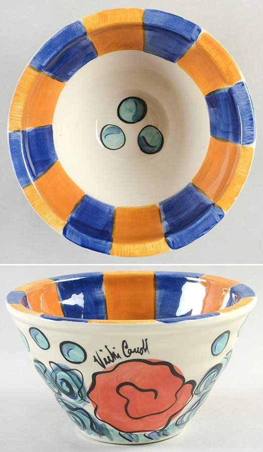 Splish Splash 7" Round Deep Bowl by Vicki Carroll Studio-1
