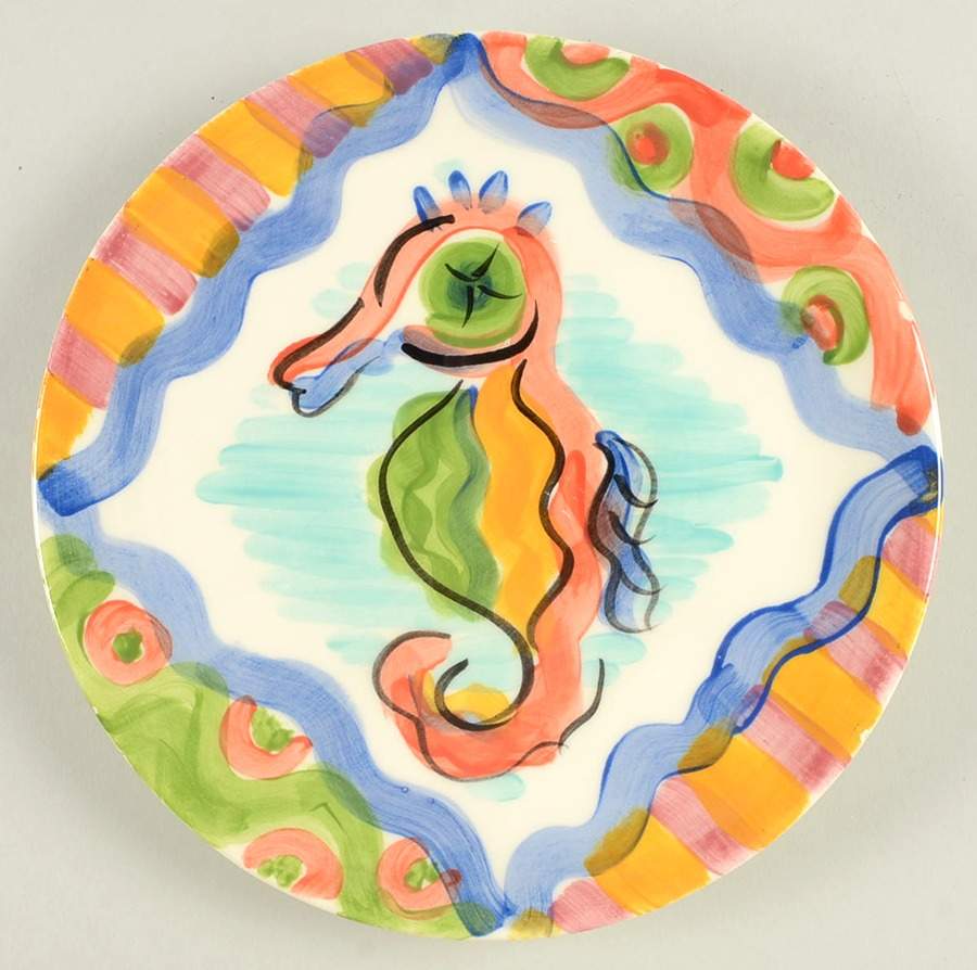 Splish Splash Salad Plate by Vicki Carroll Studio-1