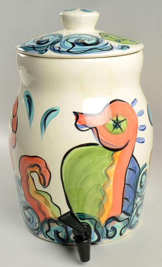 Splish Splash China Beverage Server & Lid by Vicki Carroll Studio-1