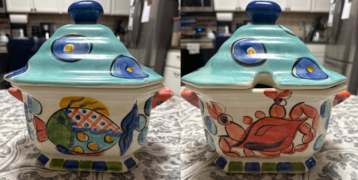 Splish Splash Tureen &  Lid by Vicki Carroll Studio-1