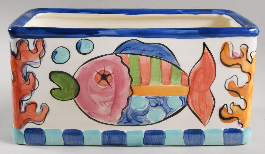 Splish Splash Bread Box No Lid by Vicki Carroll Studio-1