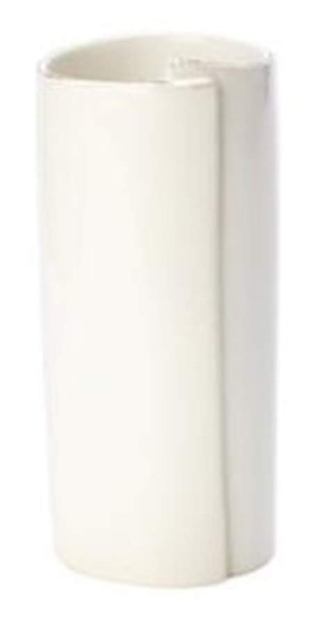 Lastra White (Bright White Glaze) 8" Vase by Vietri (Italy)-1