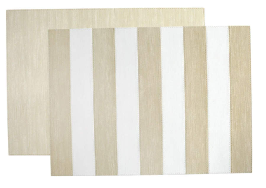 Lastra White (Bright White Glaze) Cloth Placemat by Vietri (Italy)-1