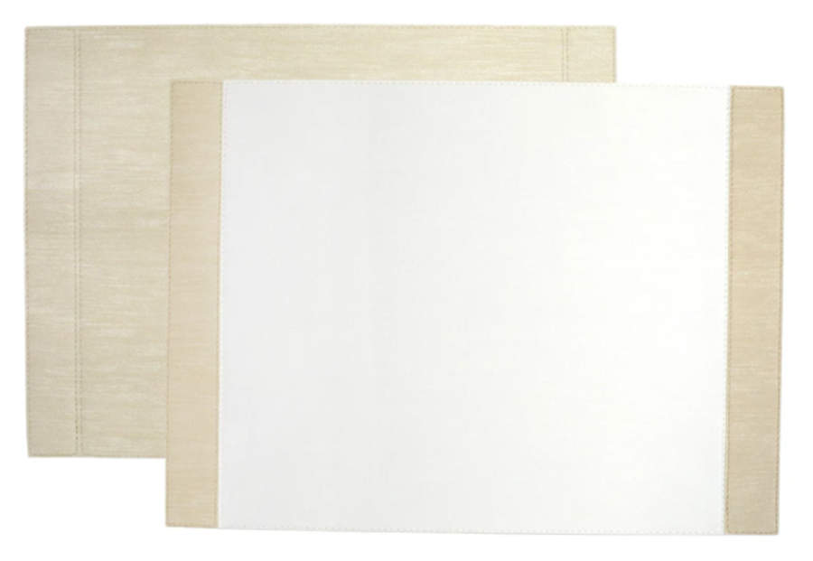 Lastra White (Bright White Glaze) Cloth Placemat by Vietri (Italy)-1