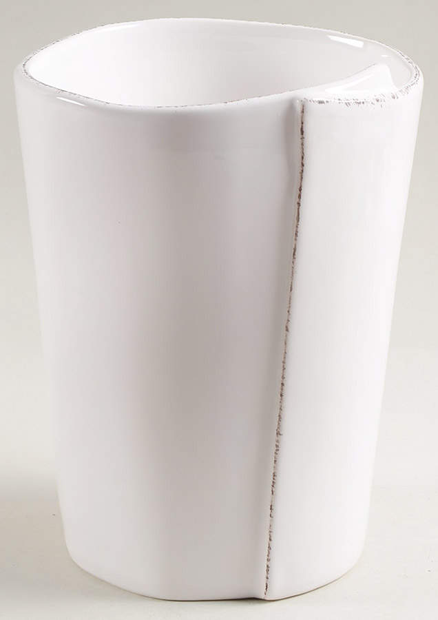 Lastra White (Bright White Glaze) Utensil Holder by Vietri (Italy)-1