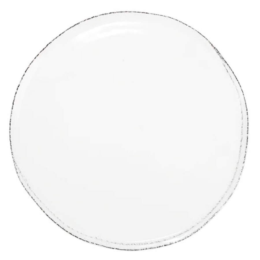 Lastra White (Bright White Glaze) 15" Pizza Tray by Vietri (Italy)-1