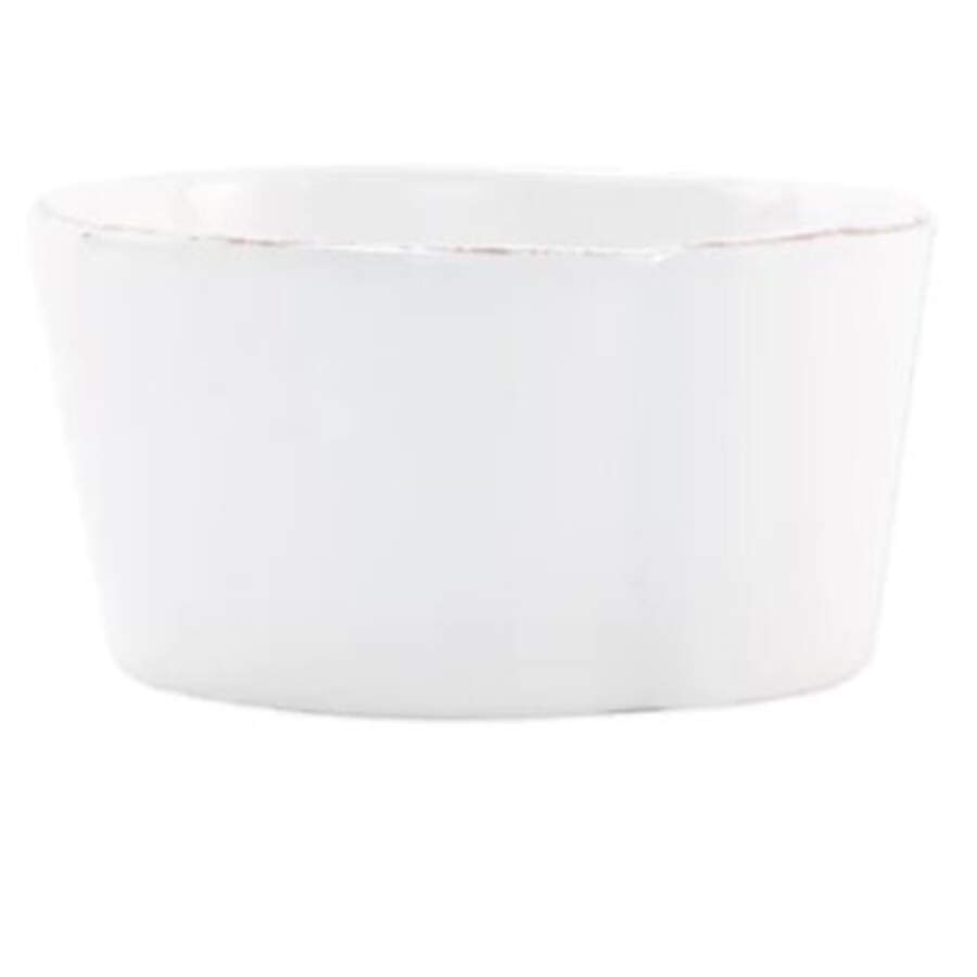 Lastra White (Bright White Glaze) Melamine Dip Bowl by Vietri (Italy)-1
