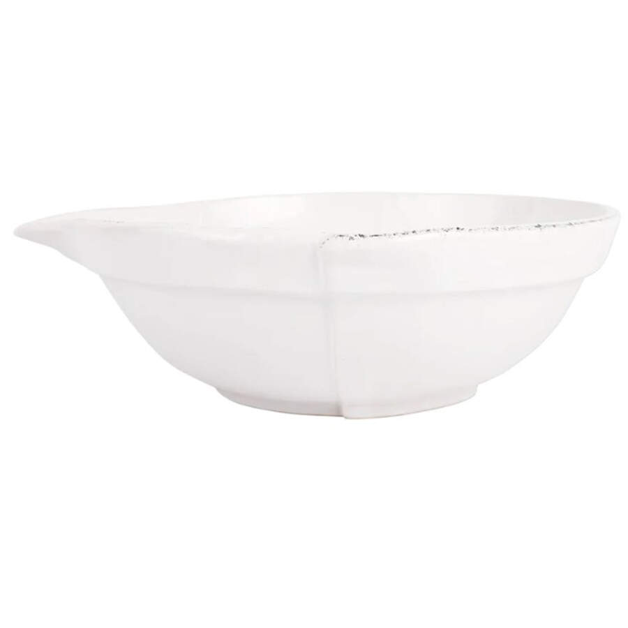 Lastra White (Bright White Glaze) Large Mixing Bowl by Vietri (Italy)-1