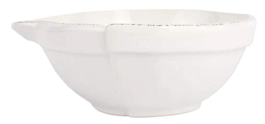 Lastra White (Bright White Glaze) Medium Mixing Bowl by Vietri (Italy)-1
