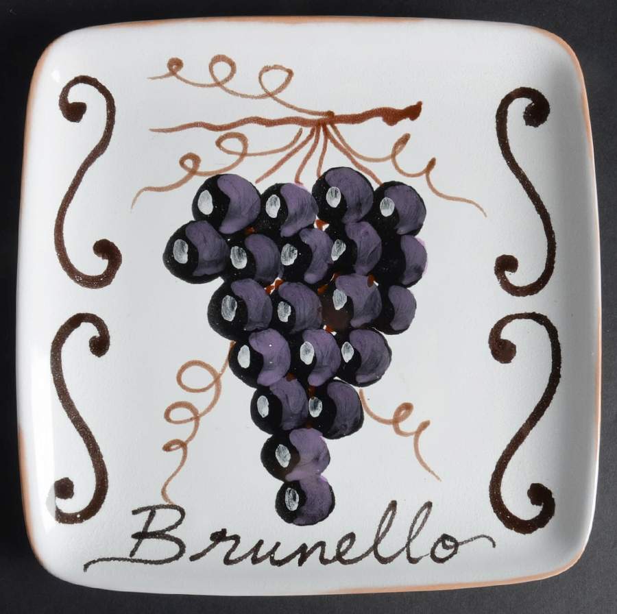 Vino Individual Cheese Plate by Vietri (Italy)-1