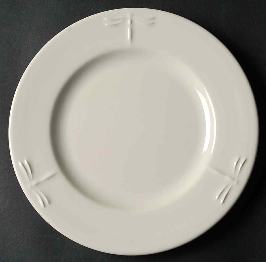 Libellule Cream Salad Plate by Varages-1