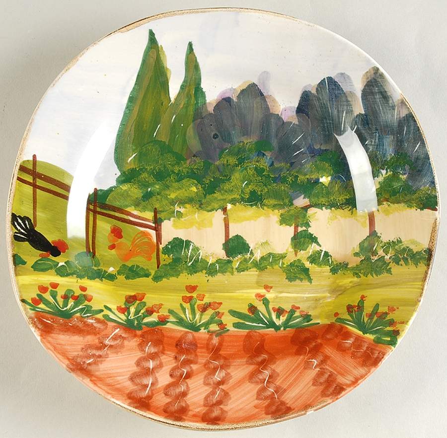 Countryside Salad Plate by Vietri (Italy)-1